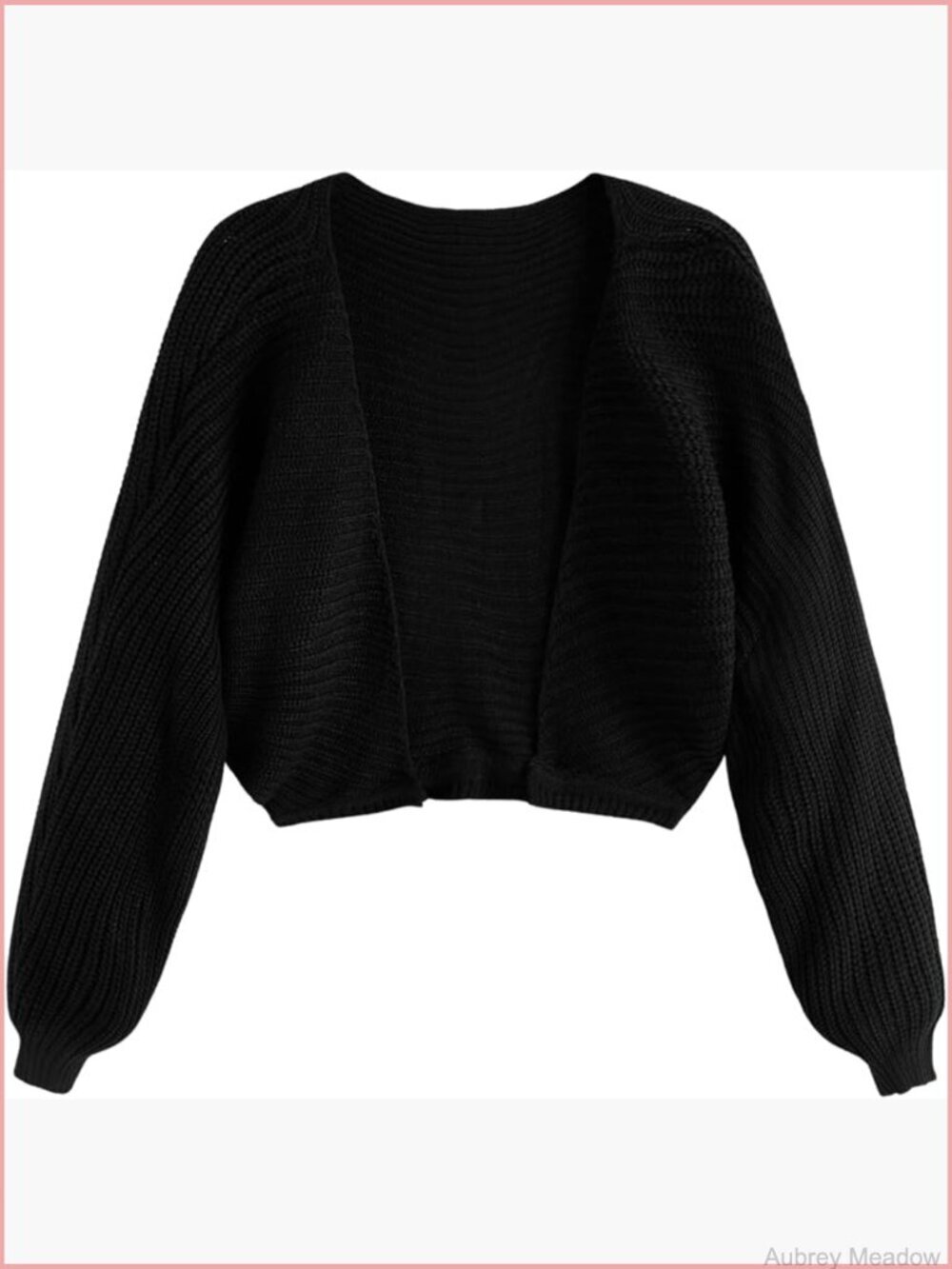 Cropped Cardigan Trendy Shrug Chunky Knit Sweater